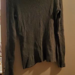 Gray scoop neck sweater